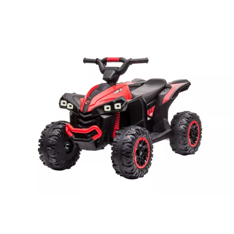 LEAN CARS quadriciclo elétrico HL568 vermelho ATV infantil a bateria de 6V com luzes LED e música