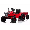LEAN CARS Trator Elétrico CH9959 Vermelho com Atrelado, Luzes LED, Telecomando, Rádio