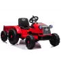 LEAN CARS Trator Elétrico CH9959 Vermelho com Atrelado, Luzes LED, Telecomando, Rádio