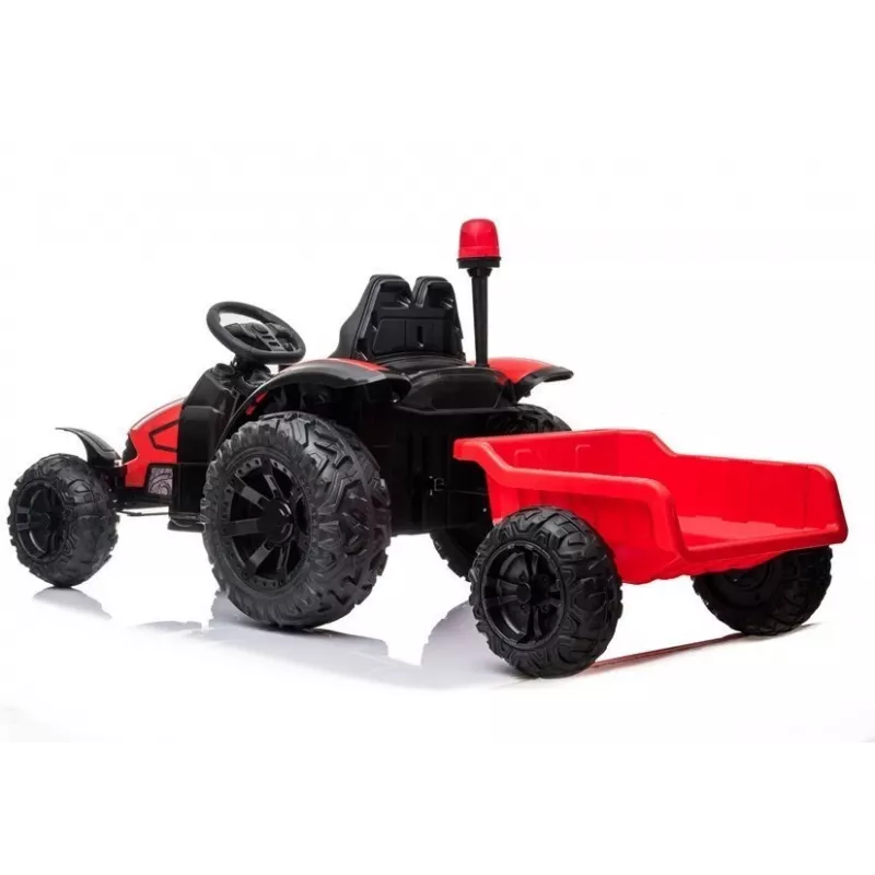 LEAN CARS Trator Elétrico HZB-200 com Atrelado Vermelho