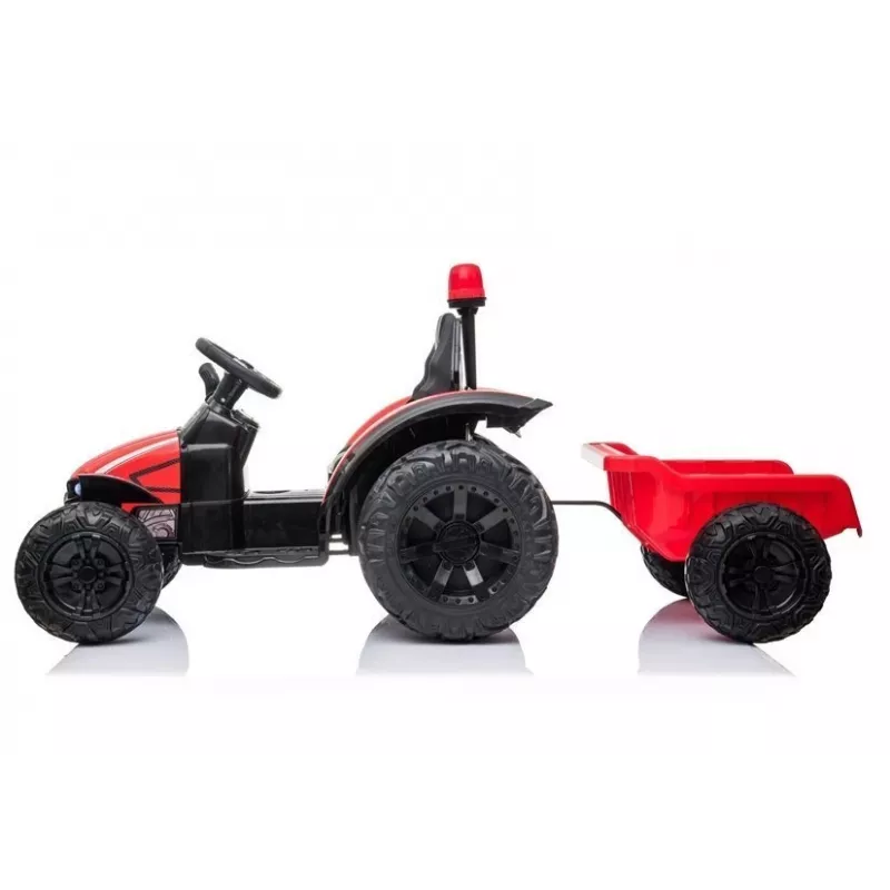 LEAN CARS Trator Elétrico HZB-200 com Atrelado Vermelho
