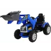 LEAN CARS Trator Elétrico para Montar com Escavadora de Pá Azul