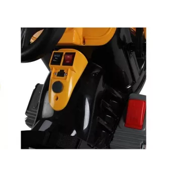 LEAN CARS Trator Elétrico para Montar com Escavadora de Pá Laranja