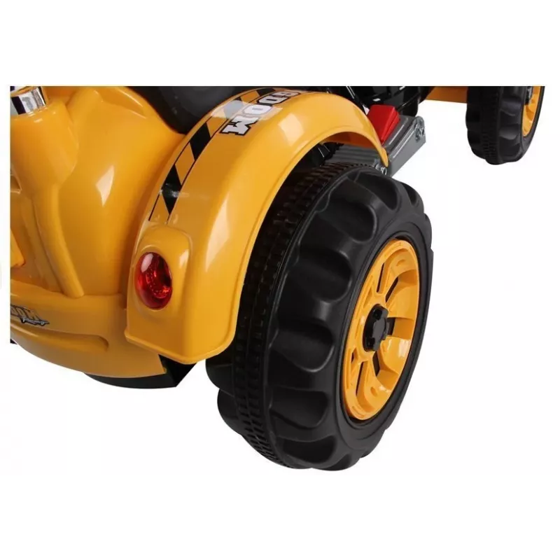 LEAN CARS Trator Elétrico para Montar com Escavadora de Pá Laranja