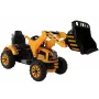 LEAN CARS Trator Elétrico para Montar com Escavadora de Pá Laranja
