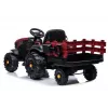 LEAN CARS Trator elétrico de pedais com atrelado BDM0925 vermelho