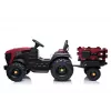 LEAN CARS Trator elétrico de pedais com atrelado BDM0925 vermelho