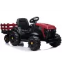 LEAN CARS Trator elétrico de pedais com atrelado BDM0925 vermelho