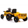 LEAN CARS Trator Elétrico com Atrelado CH9959 Luzes LED Rádio Amarelo