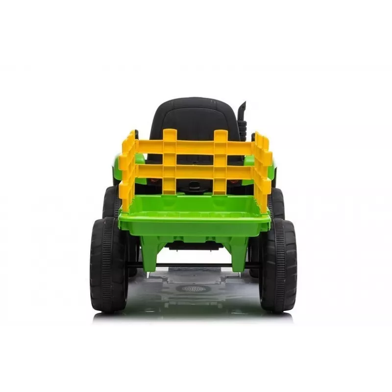 LEAN CARS Trator Elétrico com Atrelado XMX611 Luzes LED Verde