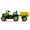 LEAN CARS Trator Elétrico com Atrelado XMX611 Luzes LED Verde