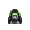 LEAN CARS Trator Elétrico com Atrelado XMX611 Luzes LED Verde