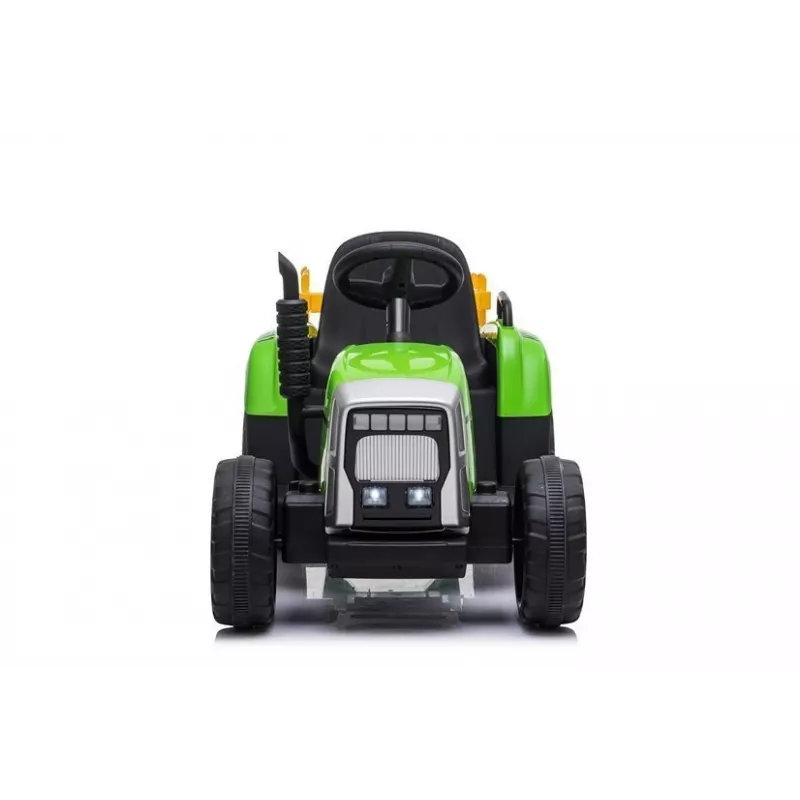 LEAN CARS Trator Elétrico com Atrelado XMX611 Luzes LED Verde