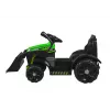 LEAN CARS Trator elétrico montável ZP1001B verde com pá e buzina 15140