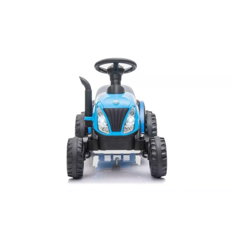 LEAN CARS trator elétrico com atrelado A009 azul - veículo 12V, 2x35W, comando remoto