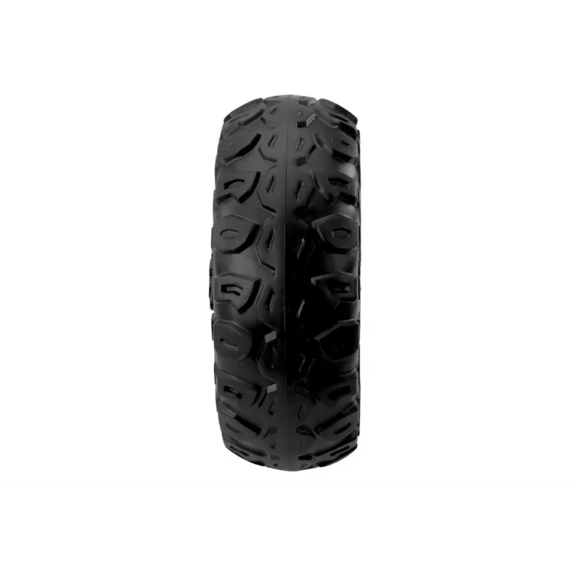 LEAN CARS roda EVA A032 - 10 polegadas roda de substituição em borracha maciça para carrinho de bebé, 45 mm de largura, preto