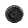 LEAN CARS roda EVA A032 - 10 polegadas roda de substituição em borracha maciça para carrinho de bebé, 45 mm de largura, preto