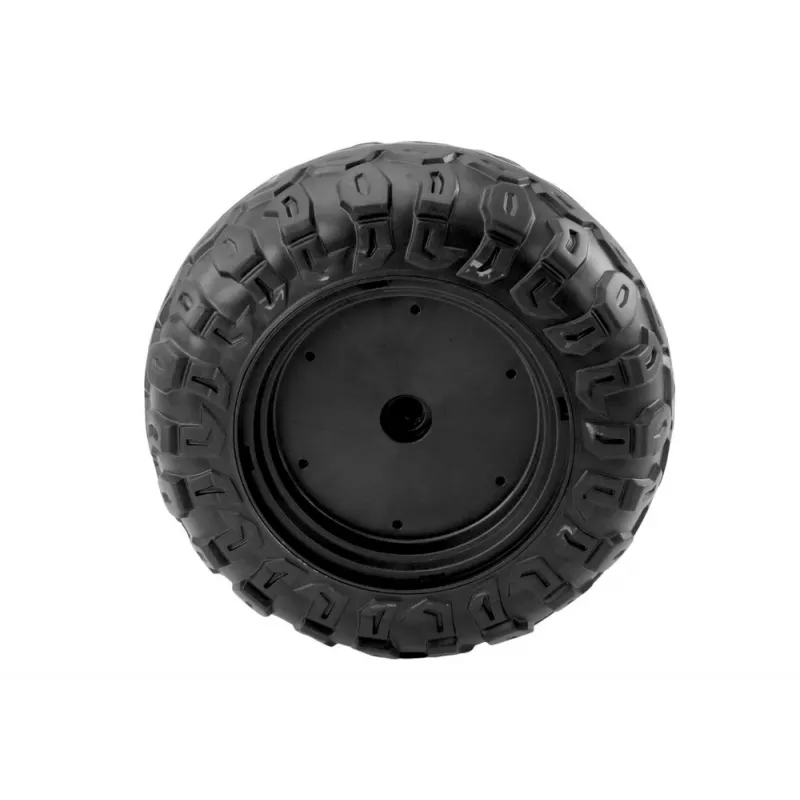 LEAN CARS roda EVA A032 - 10 polegadas roda de substituição em borracha maciça para carrinho de bebé, 45 mm de largura, preto