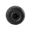 LEAN CARS roda EVA A032 - 10 polegadas roda de substituição em borracha maciça para carrinho de bebé, 45 mm de largura, preto