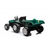 LEAN CARS HC-306 Trator a Bateria Com Reboque Verde Escuro 24V