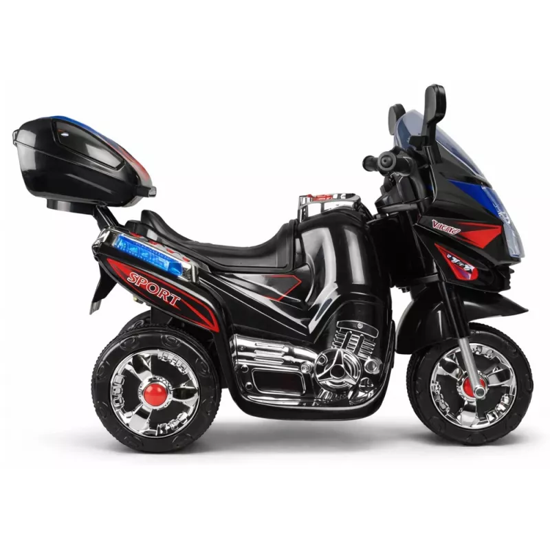 LEAN CARS HC8051 Moto elétrica para criança preta