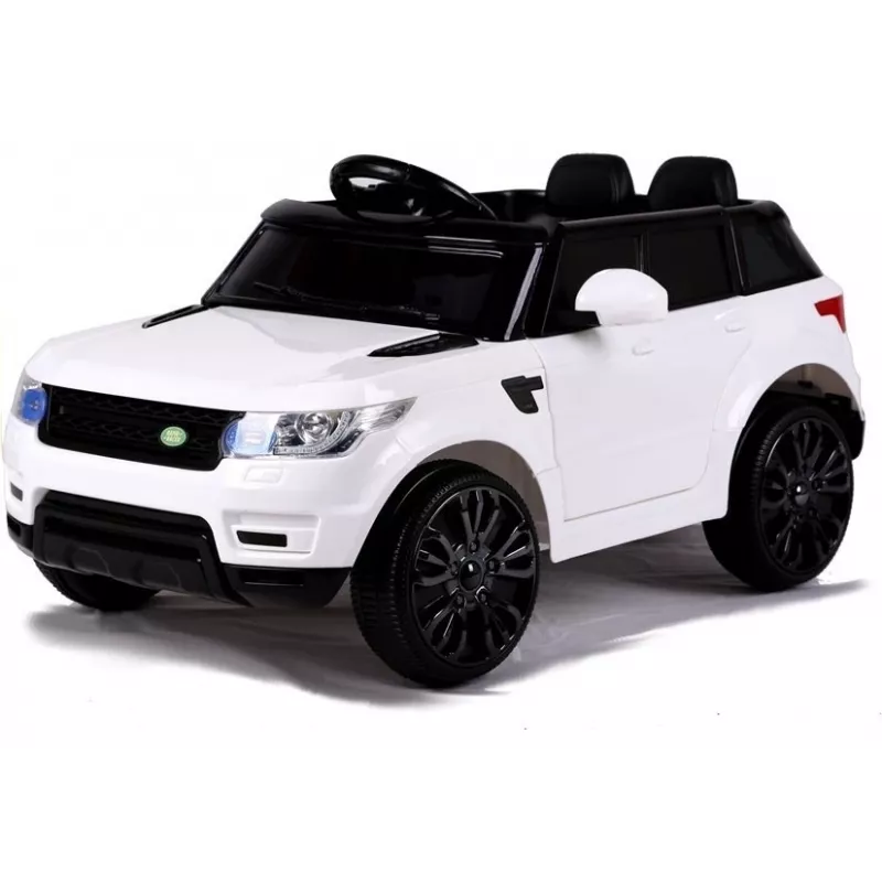 LEAN CARS HL1638 carro elétrico para criança - branco, bateria 12V, comando parental, MP3, luzes LED, rodas EVA