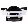 LEAN CARS HL1638 carro elétrico para criança - branco, bateria 12V, comando parental, MP3, luzes LED, rodas EVA