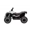LEAN CARS HL568 Quad elétrico branco para crianças – 12V 2x35W, rodas EVA, luzes LED, MP3/USB/AUX (modelo 13558)