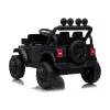 LEAN CARS Jeep Rubicon DK-JWR558 Carro a bateria para criança 24V, preto