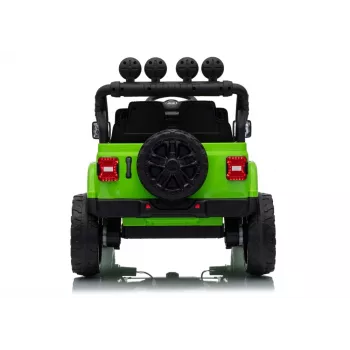 LEAN CARS Jeep Rubicon DK-JWR558 Veículo a bateria para criança 24V verde