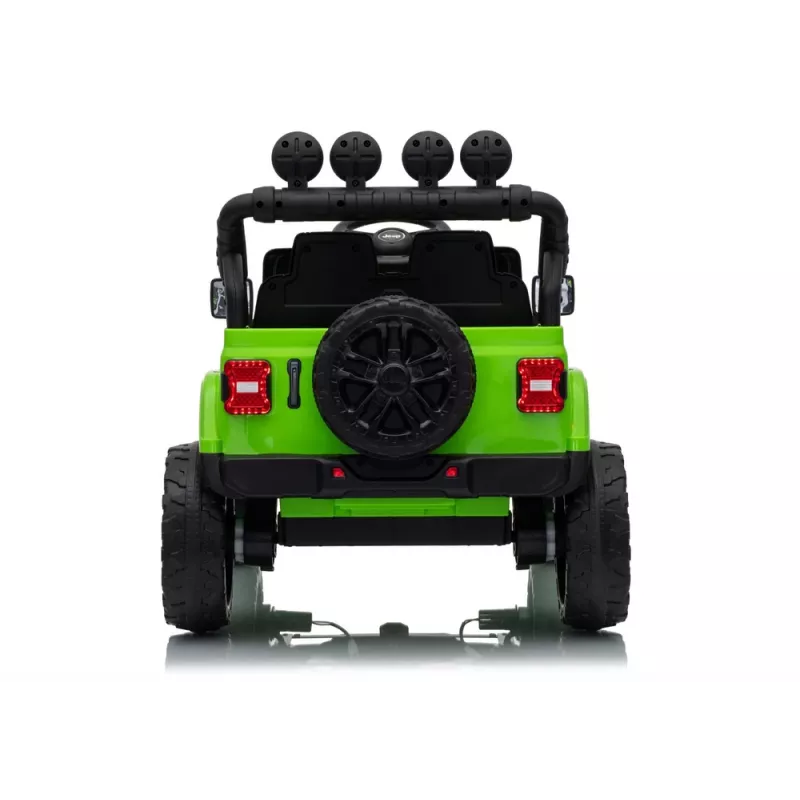 LEAN CARS Jeep Rubicon DK-JWR558 Veículo a bateria para criança 24V verde