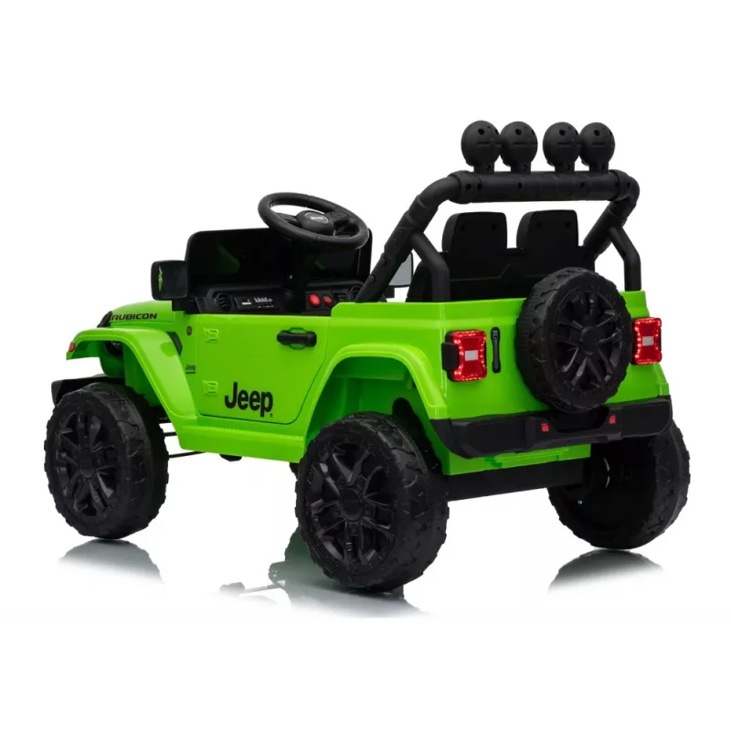 LEAN CARS Jeep Rubicon DK-JWR558 Veículo a bateria para criança 24V verde