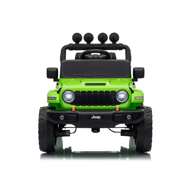 LEAN CARS Jeep Rubicon DK-JWR558 Veículo a bateria para criança 24V verde