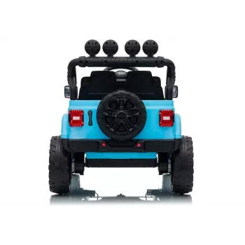LEAN CARS Jeep Rubicon DK-JWR558 24V Azul-claro Veículo infantil a bateria com comando remoto para pais