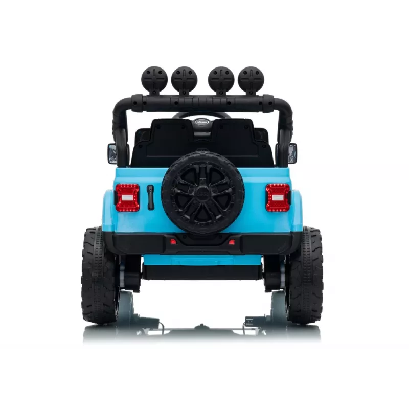 LEAN CARS Jeep Rubicon DK-JWR558 24V Azul-claro Veículo infantil a bateria com comando remoto para pais