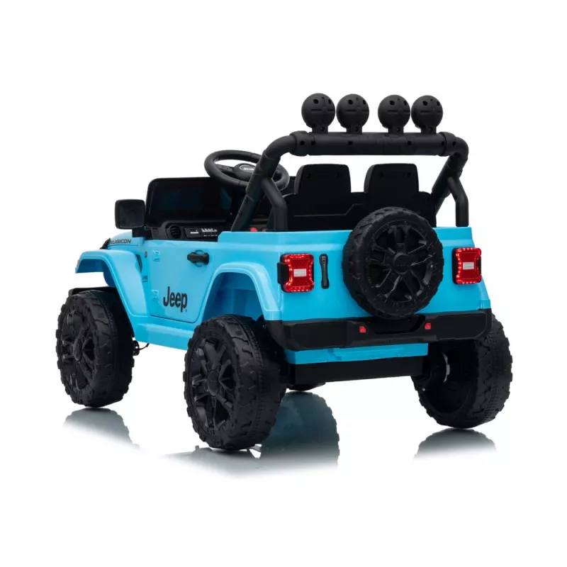 LEAN CARS Jeep Rubicon DK-JWR558 24V Azul-claro Veículo infantil a bateria com comando remoto para pais