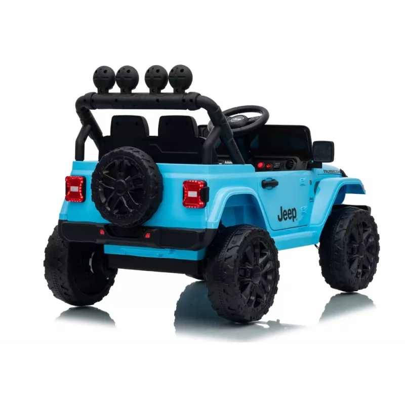 LEAN CARS Jeep Rubicon DK-JWR558 24V Azul-claro Veículo infantil a bateria com comando remoto para pais