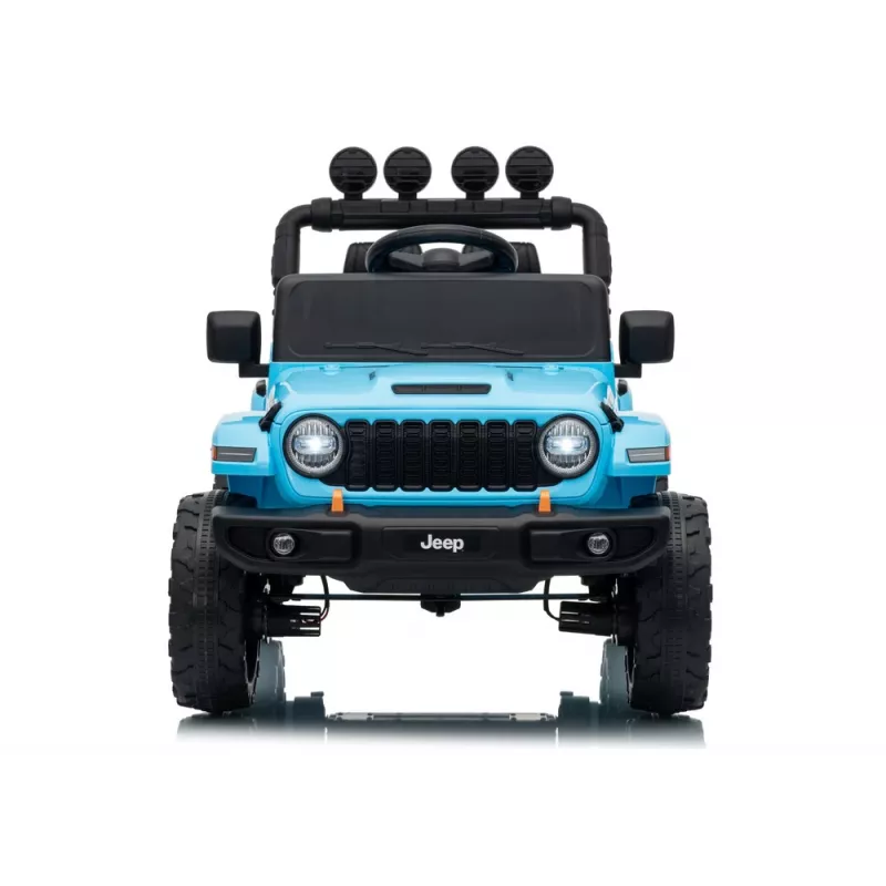 LEAN CARS Jeep Rubicon DK-JWR558 24V Azul-claro Veículo infantil a bateria com comando remoto para pais
