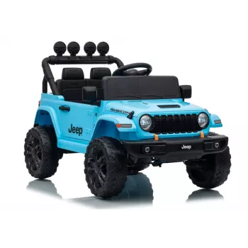 LEAN CARS Jeep Rubicon DK-JWR558 24V Azul-claro Veículo infantil a bateria com comando remoto para pais