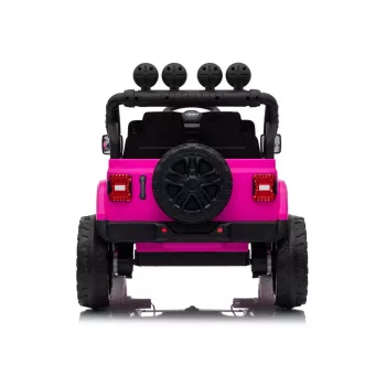 LEAN CARS Jeep Rubicon DK-JWR558 24V Rosa Veículo a bateria para criança