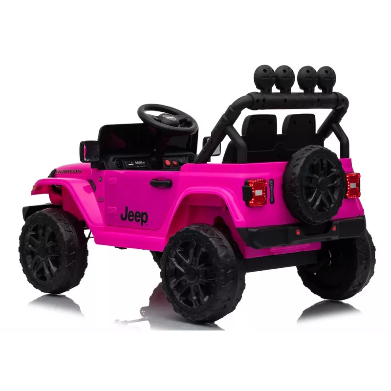LEAN CARS Jeep Rubicon DK-JWR558 24V Rosa Veículo a bateria para criança