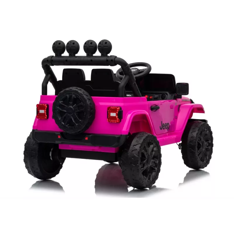 LEAN CARS Jeep Rubicon DK-JWR558 24V Rosa Veículo a bateria para criança