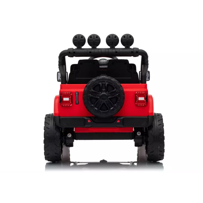 LEAN CARS Jeep Rubicon DK-JWR558 24V Vermelho Veículo a Bateria