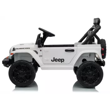 Veículo infantil elétrico LEAN CARS Jeep Rubicon DK-JWR558 24V branco