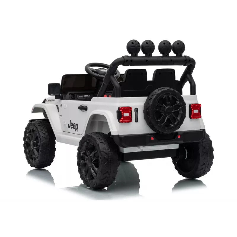Veículo infantil elétrico LEAN CARS Jeep Rubicon DK-JWR558 24V branco