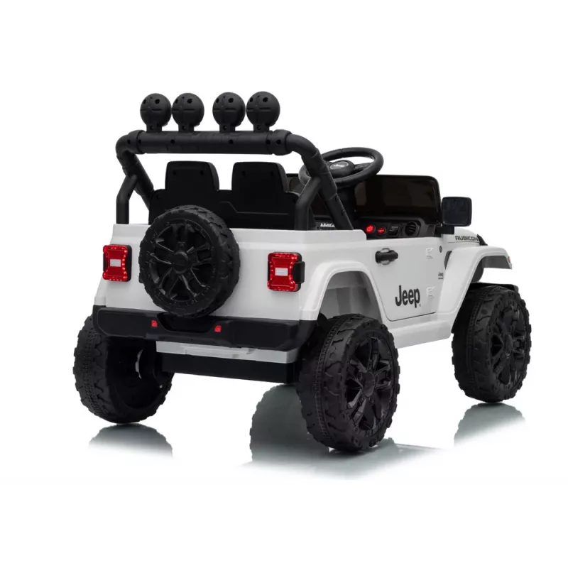 Veículo infantil elétrico LEAN CARS Jeep Rubicon DK-JWR558 24V branco