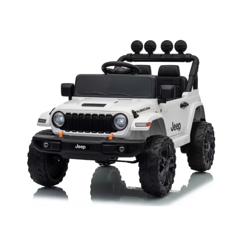 Veículo infantil elétrico LEAN CARS Jeep Rubicon DK-JWR558 24V branco