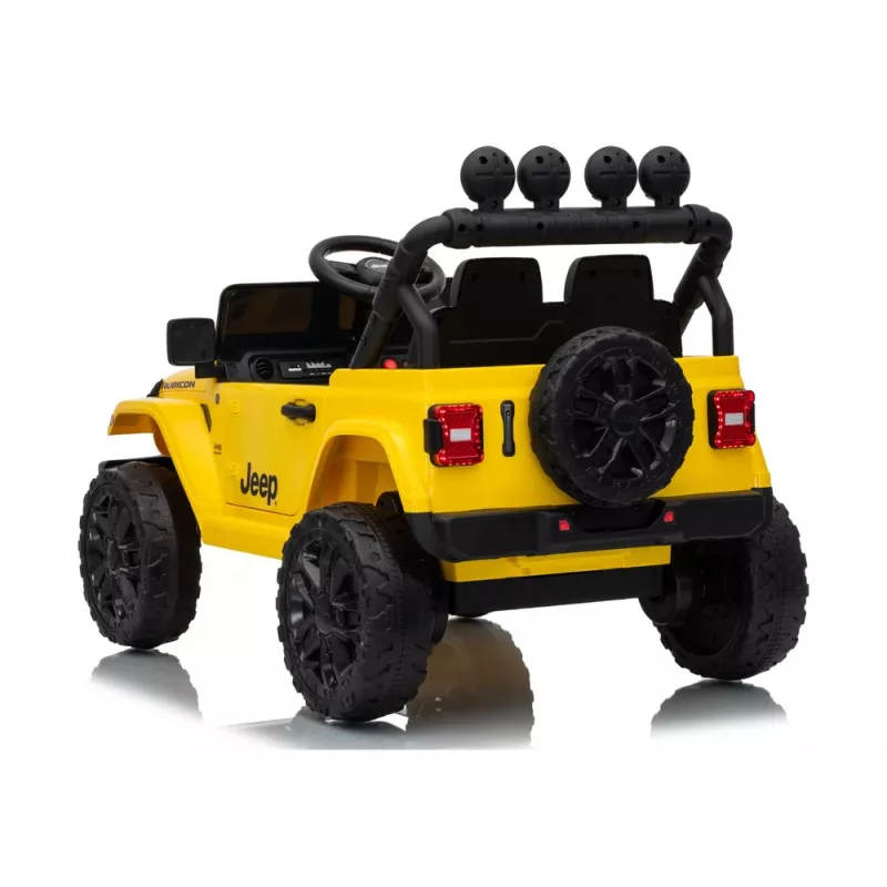 LEAN CARS Jeep Rubicon DK-JWR558 24V amarelo veículo infantil a bateria com comando à distância