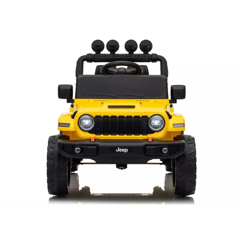 LEAN CARS Jeep Rubicon DK-JWR558 24V amarelo veículo infantil a bateria com comando à distância