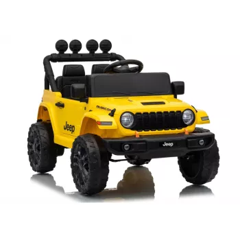 LEAN CARS Jeep Rubicon DK-JWR558 24V amarelo veículo infantil a bateria com comando à distância